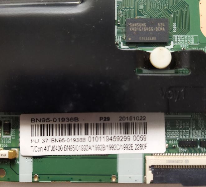 Плата T-con BN41-02297A BN95-01936B до телевізора Samsung UE40JU6400, Б/в T1/133 фото