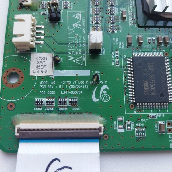 Плата T-con LJ41-03075A до Samsung PS42Q97, Б/в T1/39 фото