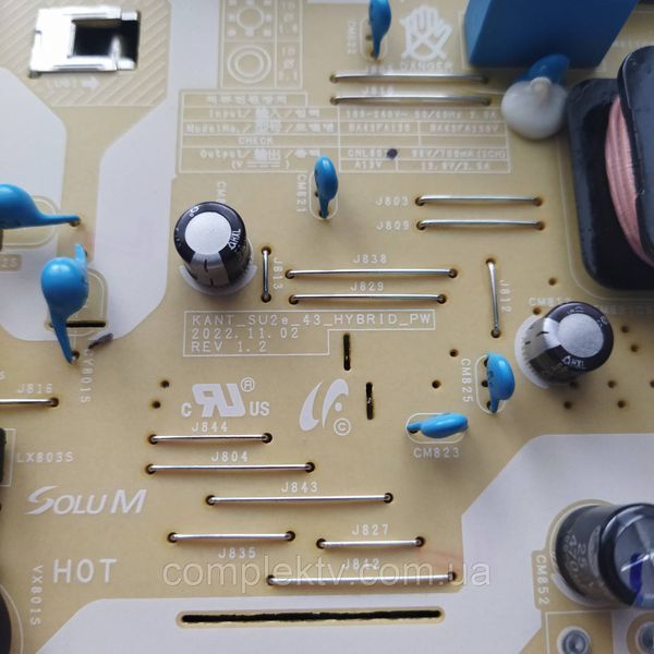 Блок живлення Kant_su2e BA43FA130 до Samsung UE43CU71A0K, Б/в 2S/17 фото