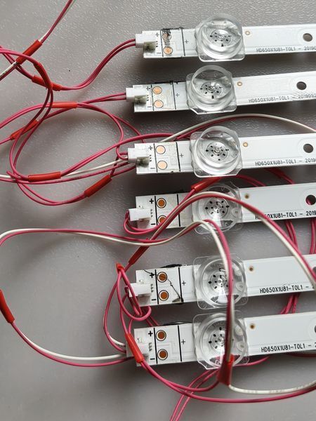 Комплект LED підсвітки HD650X1U81, 2019092501, SVH650AH8 до Hisense 65A7300FTUK, Б/в Оригінал BL1/34 фото