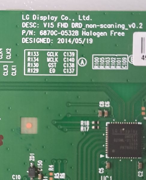 Плата T-con 6870C-0532B 6871L-3850A до телевізора Toshiba 49", Б/в T1/131 фото