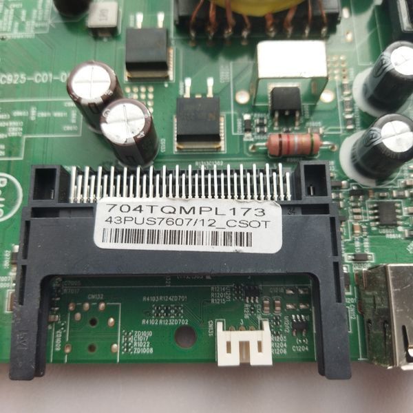 Плата Main 715GC925-C01-000-004D до телевізора Philips 43PUS7607/12, Б/в 4/9 фото