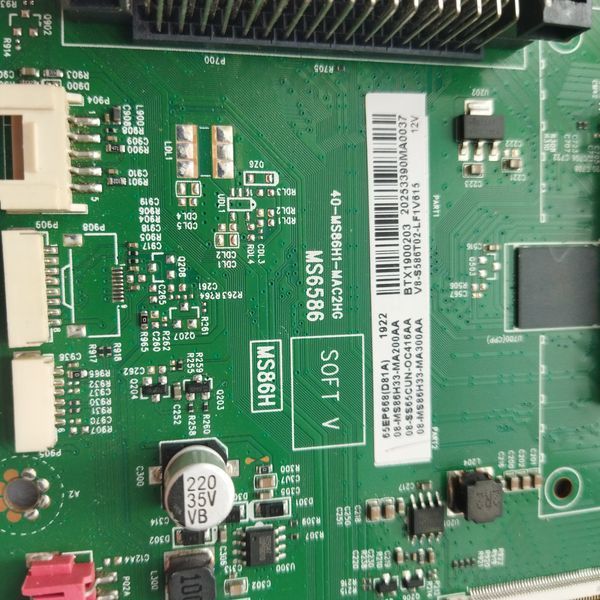 Плата Main 40-MS86H1-MAC2HG MS6586 LSC650FN10-401 до телевізора TCL 65EP668, Б/в 48/8 фото