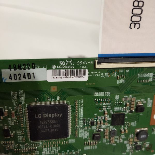 Плата T-con 6870C-0552A 6871L-4024D до Panasonic TX-43FX550B, Б/в T1/64 фото