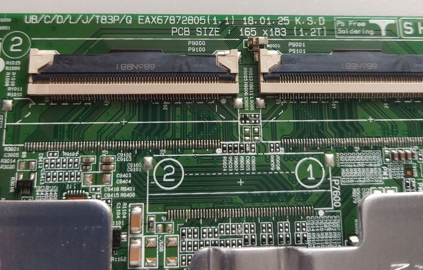 Плата Main Lj8 EAX67872805 до телевізора lg 43UK6200 43UK6300, Б/в 27/1 фото