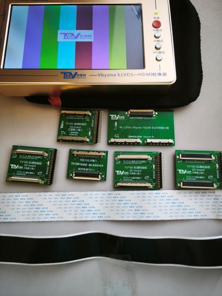 Тестер материнських плат ТВ TV160-7th Generation (LVDS / V-by-One у HDMI конвертер з екраном 7"), Новий W1/1 фото