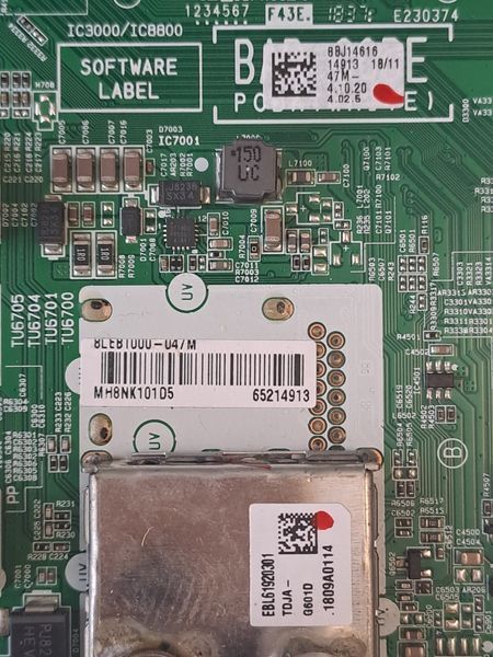 Плата Main EAX67872805 до телевізора LG 55UK6400PLF 55UK6470, Б/в 26/4 фото