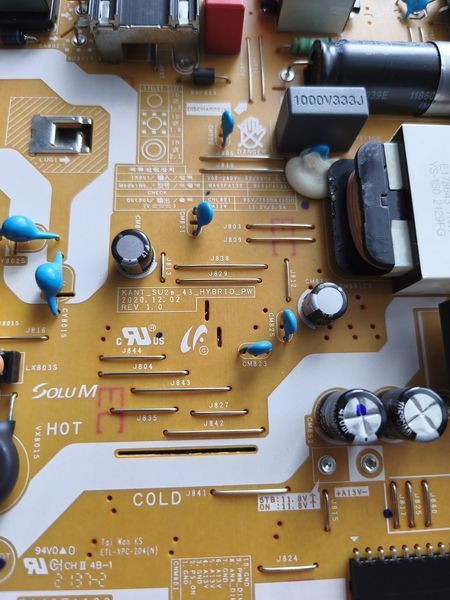 Блок живлення PSU Kant_SU2E_43 BA43FA130 до телевізора Samsung UE43AU7100K, Б/в 3S/10 фото