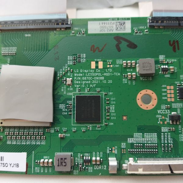 Плата T-con 6870C-0908B 6871L-6878B LE550PQL-HQD1-TCA до LG OLED42C24LA, Б/в T1/3 фото
