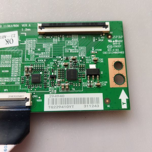 Плата T-con RSAG7.820.11383/Roh HD650Y1U72-T0L2 до телевізора Hisense 65A6BGTUK, Б/в T1/66 фото