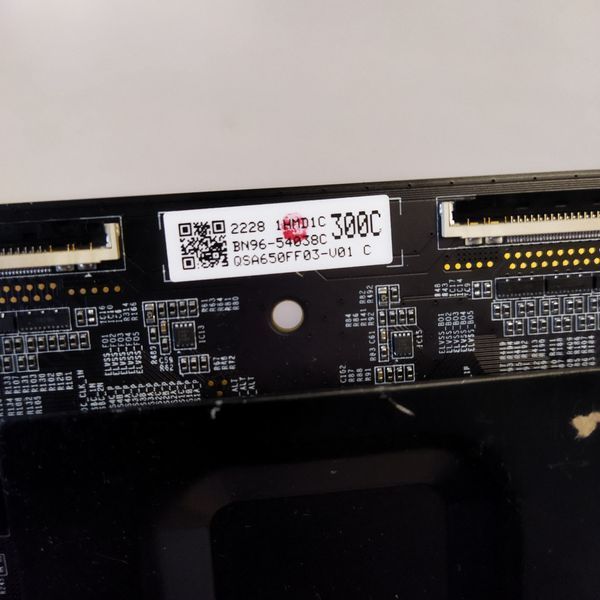 Плата T-con BN96-54038C QSA650FF03-U01 до телевізора Samsung QN65S95B - Пошкоджена / Під відновлення T1/108 фото