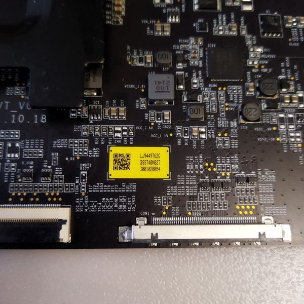 Плата T-con BN96-54038C QSA650FF03-U01 до телевізора Samsung QN65S95B - Пошкоджена / Під відновлення T1/108 фото