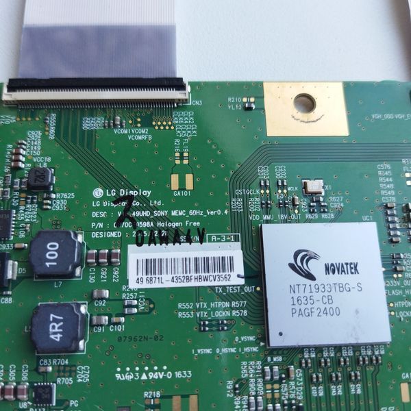 Плата T-con 6870C-0598A 6871L-4352B V490QWME04 до Sony KD-49XD8099, Б/в T1/13 фото